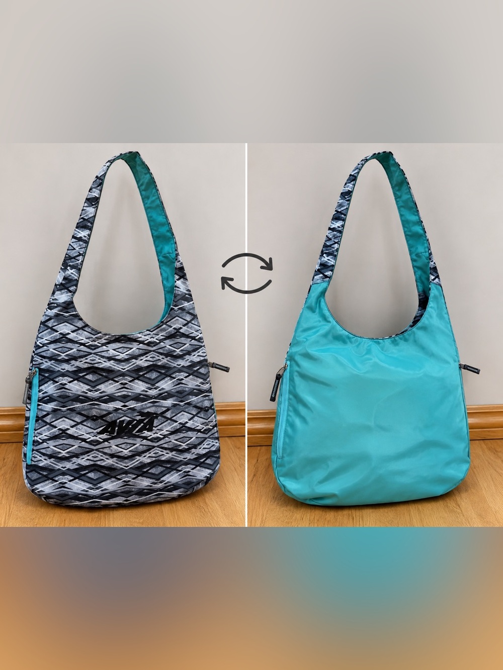Avia Tote, Over The Shoulder, Reversible, New, No Tag, 18x15x6 Inches